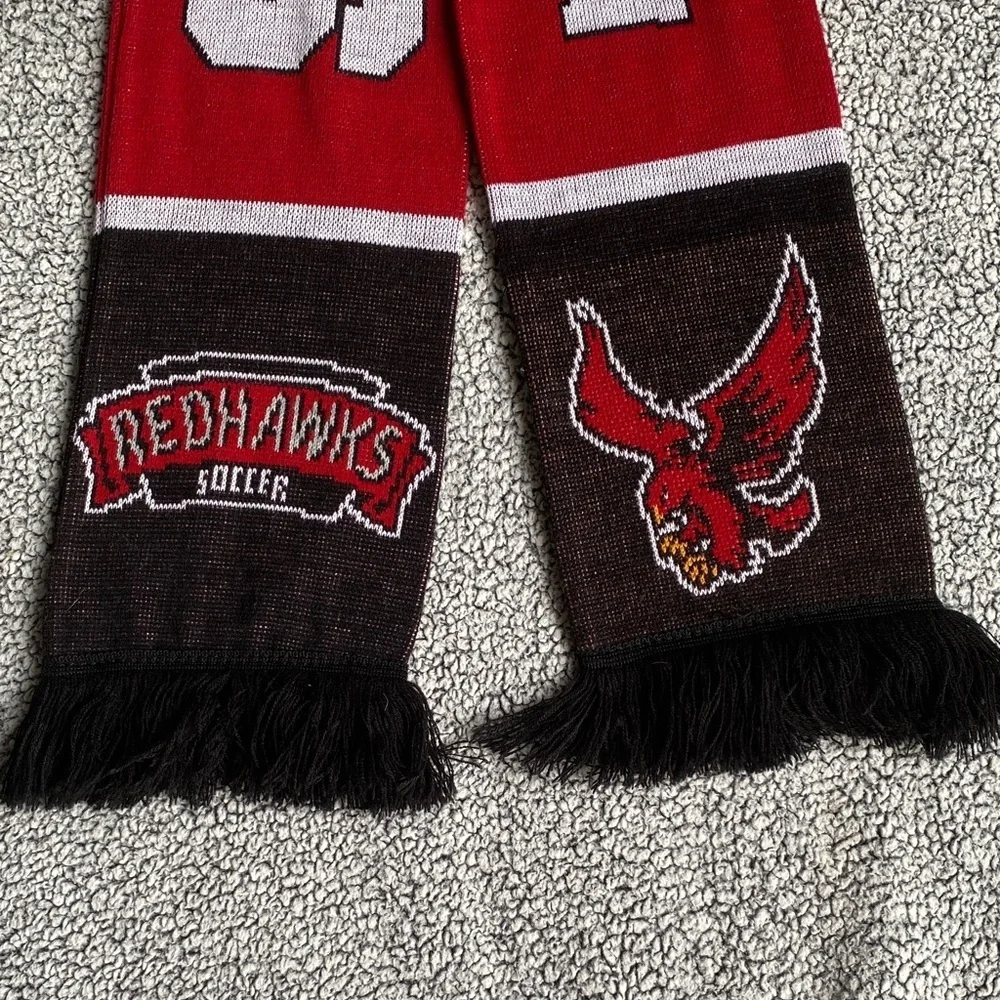 Wesleyan Red and Black Scarf